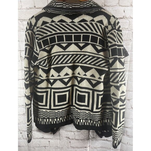 Debut Women's Cardigan Sweater S/M Navajo Aztec Southwest Tribal Open Boho - Picture 7 of 8
